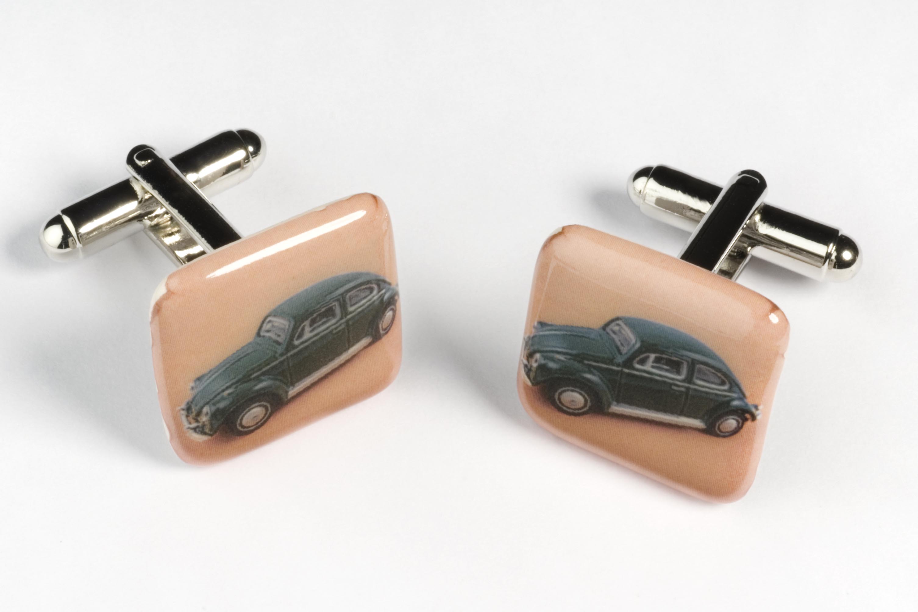 View VW Beetle cufflinks